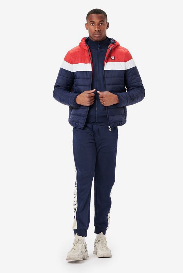 Fila Bunda Panske Námornícka Modrá / Červené / Biele - Llyr Puffer Vypredaj - Slovakia 36187-FGMS